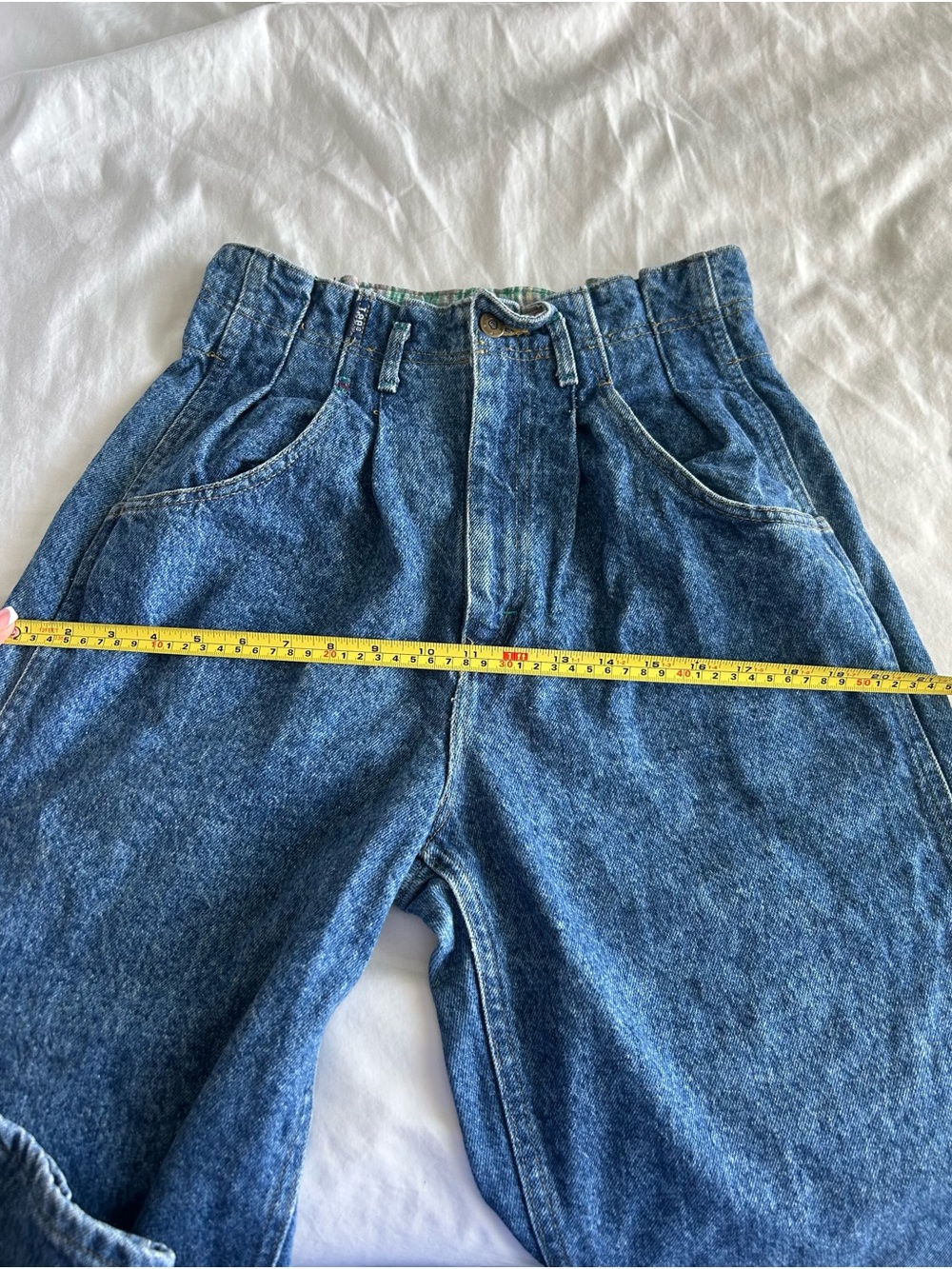 Lee Vintage High-Waist Blue Women's Paperbag Jeans - Picture 12 of 13